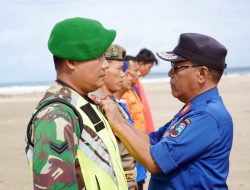 Latih Respons Cepat di Laut, Damkar Lampung Selatan Gelar Pelatihan Water Rescue di Pantai Kedu